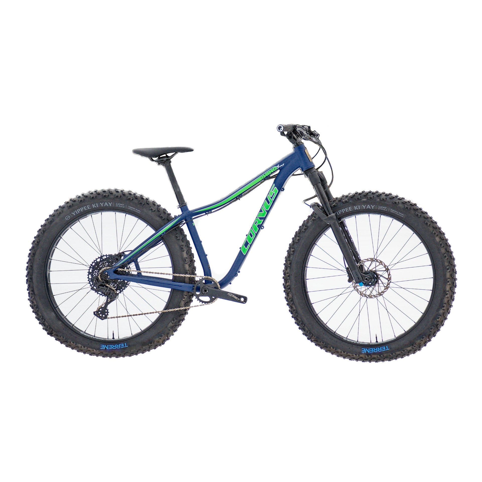 Corvus Rhino FLT with Mastodon Comp Fork – Fat Bikes Canada